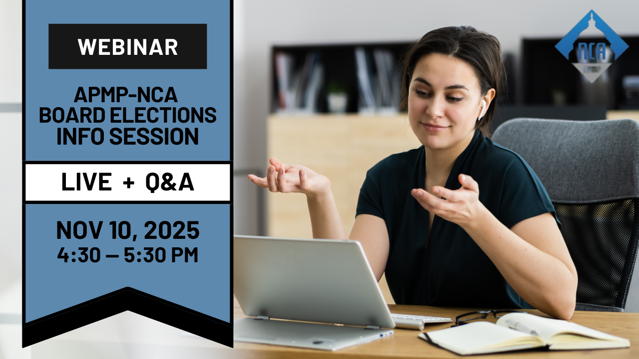 APMP-NCA Board Elections Info Session